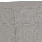 Sitzbank Hellgrau 70x35x41 cm Stoff – Bild 5