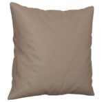 Zierkissen 2 Stk. Taupe 40x40 cm Mikrofasergewebe – Bild 3