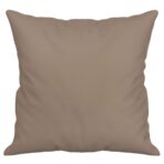 Zierkissen 2 Stk. Taupe 40x40 cm Mikrofasergewebe – Bild 4
