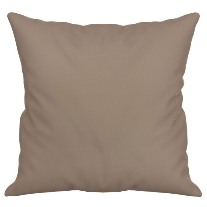 Zierkissen 2 Stk. Taupe 40x40 cm Mikrofasergewebe – Bild 4