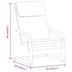 Relaxsessel Creme Stoff – Bild 9