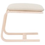 Fusshocker Creme 51x41x40 cm Stoff – Bild 5