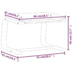 Fusshocker Creme 51x41x40 cm Stoff – Bild 9