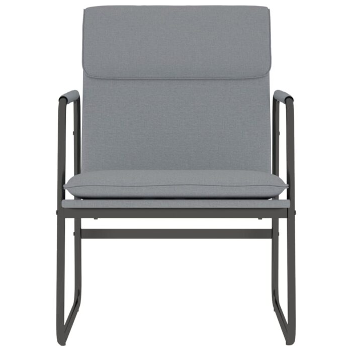 Loungesessel Hellgrau 55x64x80 cm Stoff – Bild 3