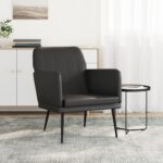 Sessel Schwarz 61x78x80 cm Kunstleder