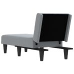 Chaiselongue Hellgrau Stoff – Bild 5