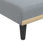 Chaiselongue Hellgrau Stoff – Bild 7