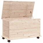 Truhe mit Rollen ALTA - Massivholz Kiefer – Bild 2