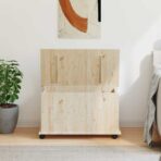 Truhe mit Rollen ALTA - Massivholz Kiefer – Bild 3