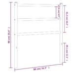 Ersatz-Kopfteil Metall Schwarz 75 cm – Bild 5
