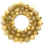Weihnachtskranz Golden 45 cm Polystyrol – Bild 2