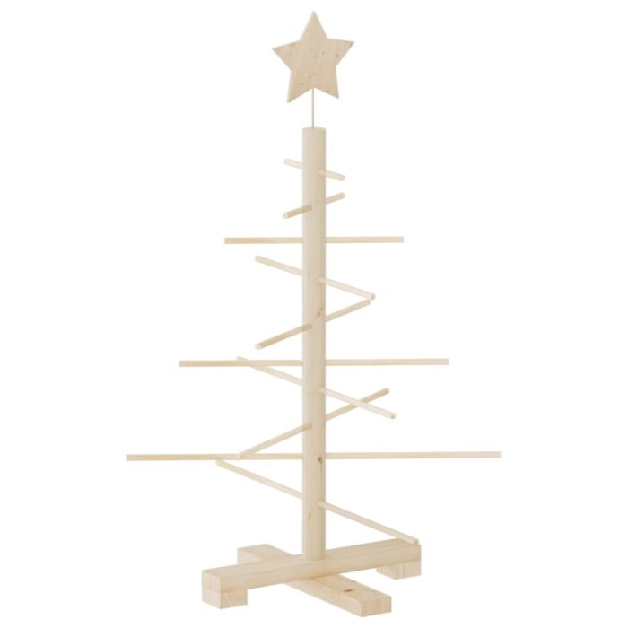 Weihnachtsbaum Holz zum Schmücken 75 cm Massivholz Kiefer – Bild 2
