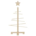 Weihnachtsbaum Holz zum Schmücken 75 cm Massivholz Kiefer – Bild 3