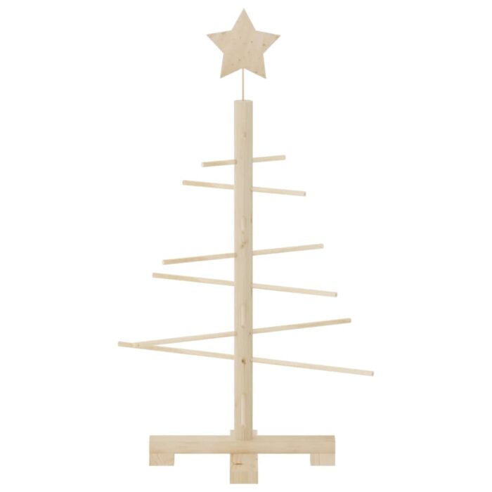 Weihnachtsbaum Holz zum Schmücken 75 cm Massivholz Kiefer – Bild 3