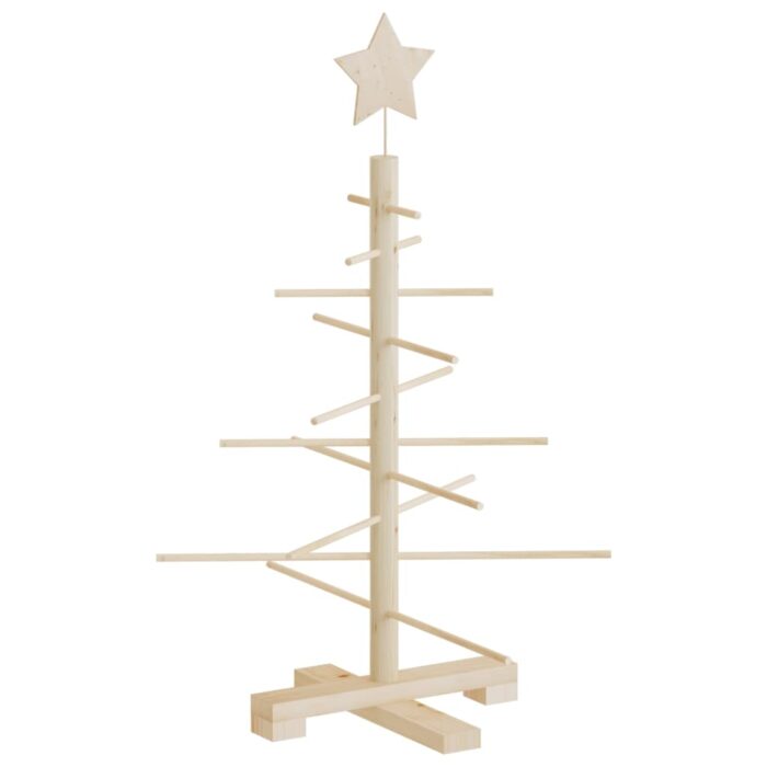 Weihnachtsbaum Holz zum Schmücken 75 cm Massivholz Kiefer – Bild 5