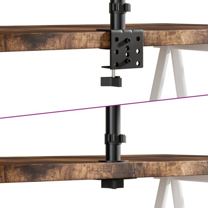 Monitorhalterung Schwarz Stahl VESA 75/100 mm – Bild 6