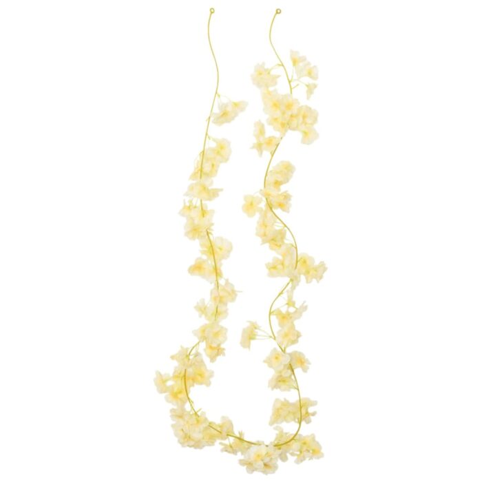 Blumengirlanden Blumen 6 Stk. Champagnerfarben 180 cm – Bild 4