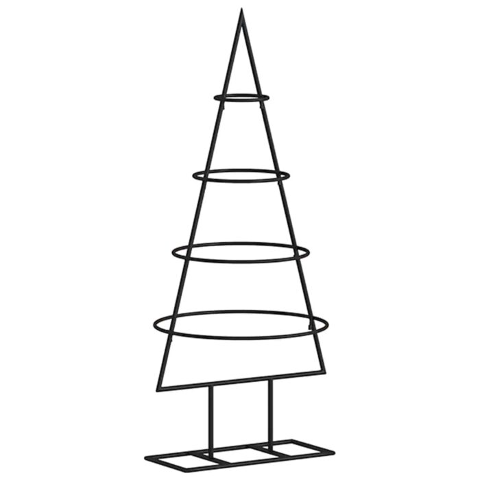 Metall-Weihnachtsbaum Deko Schwarz 60 cm – Bild 2