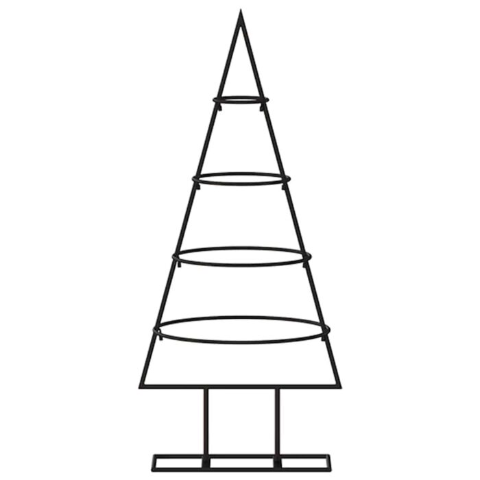 Metall-Weihnachtsbaum Deko Schwarz 60 cm – Bild 3