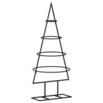 Metall-Weihnachtsbaum Deko Schwarz 60 cm – Bild 5