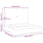 Palettenkissen 2-tlg. Anthrazit Stoff – Bild 10