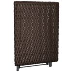 Klapptisch Braun 45x35x32 cm Poly Rattan – Bild 5