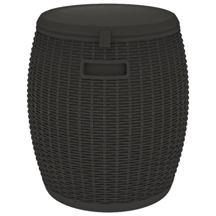 4-in-1 Gartenbox Schwarz Polypropylen – Bild 6