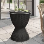 3-in-1 Tisch mit Eiskühler Schwarz Polypropylen – Bild 3