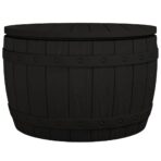 3-in-1 Gartenbox Schwarz Polypropylen – Bild 2