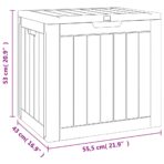 Gartenbox Grau 55,5x43x53 cm Polypropylen – Bild 9