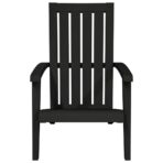 Adirondack-Gartenstuhl Schwarz Polypropylen – Bild 3