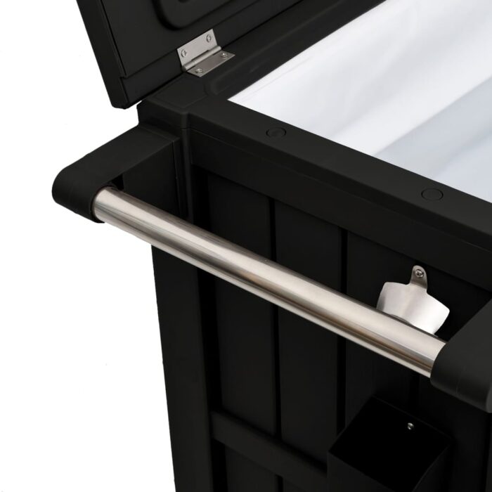 3-in-1 Servierwagen Schwarz Polypropylen – Bild 7