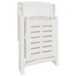 Sonnenliege Weiss Kunststoff – Bild 7