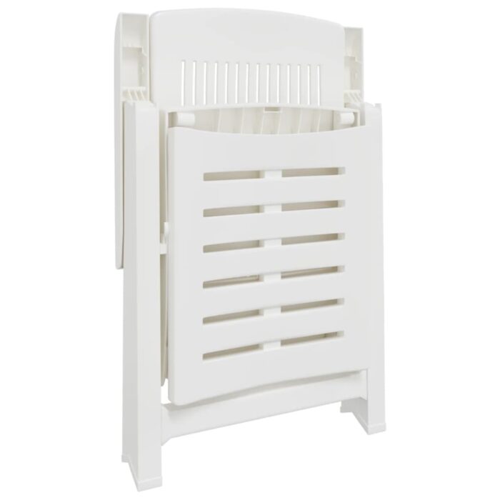 Sonnenliege Weiss Kunststoff – Bild 7