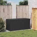 Gartentruhe Schwarz 283L Poly Rattan – Bild 3
