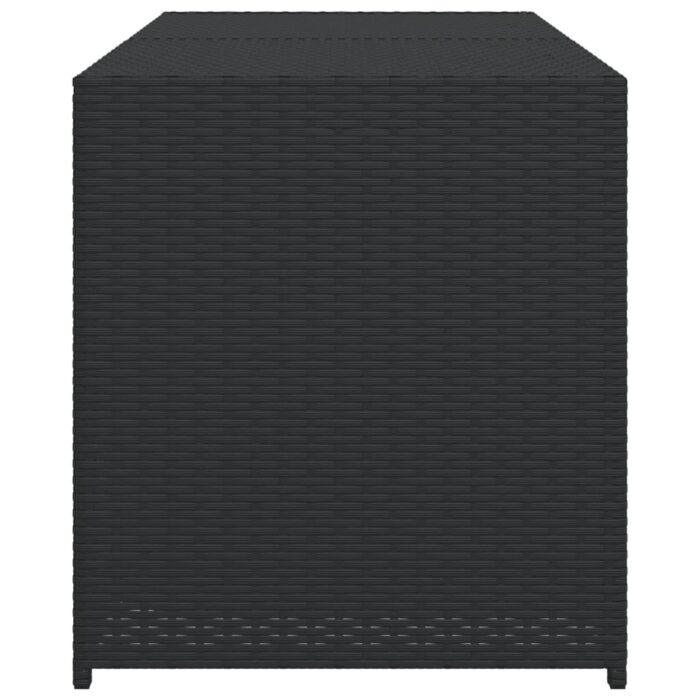 Gartentruhe Schwarz 283L Poly Rattan – Bild 5