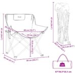 Campingstühle 2 Stk. mit Tasche Klappbar Blau – Bild 12