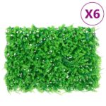  Farnblätter-Sichtschutz Künstlich 6 Stk. Grün 40x60 cm