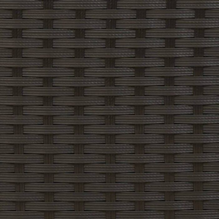 Sonnenliege mit Kissen Schwarz Poly Rattan – Bild 9