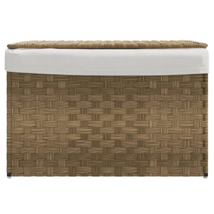 Wäschekorb mit Deckel 55,5x35x34 cm Poly Rattan – Bild 3