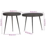 Couchtisch 2 Stk. Schwarz Holzwerkstoff – Bild 10