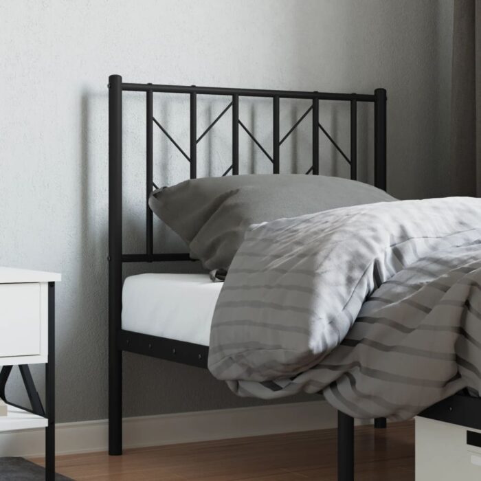 Ersatz-Kopfteil Metall Schwarz 90 cm – Bild 3