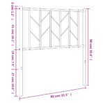 Ersatz-Kopfteil Metall Schwarz 90 cm – Bild 7