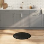 Teppich Rund Hell Natur 60 cm Bambus