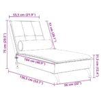 Massage-Chaiselongue mit Nackenrolle Hellgrau Samt – Bild 10