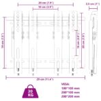 TV-Wandhalterung 14-42 Zoll Bildschirme Max VESA 200x200mm 30kg – Bild 8