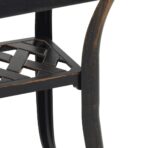 Gartentisch Bronzen 53x53x53 cm Aluminiumguss – Bild 10