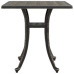 Gartentisch Bronzen 53x53x53 cm Aluminiumguss – Bild 6