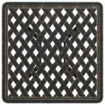 Gartentisch Bronzen 53x53x53 cm Aluminiumguss – Bild 8