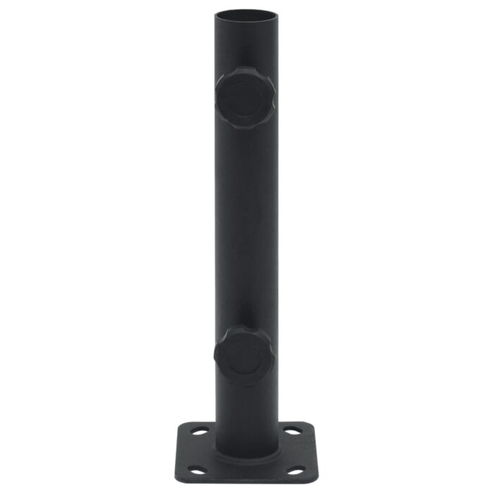 Sonnenschirmständer für Ø32/34/38 mm Mast Mattschwarz Stahl – Bild 3